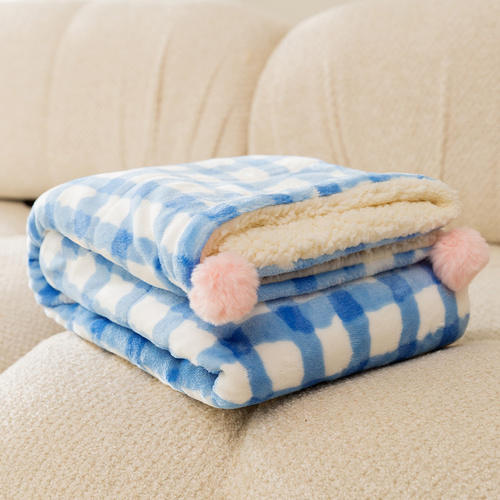 Multi-Use Pet Blanket -Soft Cushion, Blanket, and Pillow for Cats and Small Dogs, Blue XL100*78CM - Main Image