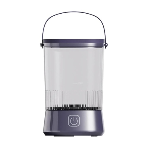 Electric Makeup Brush Cleaner with USB Rechargeable Design - Fast, Convenient Cleaning for All Brush Sizes(Purple) - Main Image