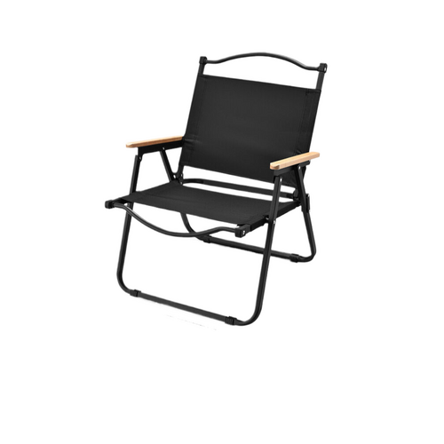 Portable camping Cryt chair-carbon steel black 60*52*42cm - Main Image