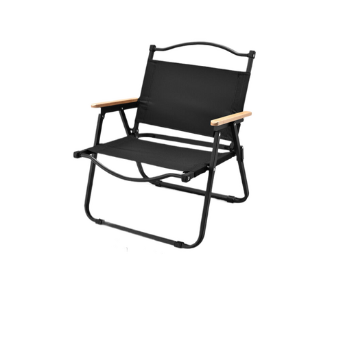 Portable camping Cryt chair-carbon steel black 78*52*50cm - Main Image