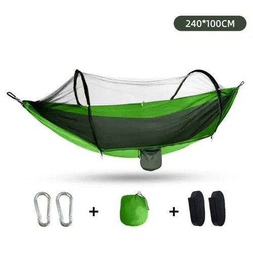 Outdoor Camping Hammock with Mosquito Net - 240x100cm Lightweight Portable Hammock Single - Main Image
