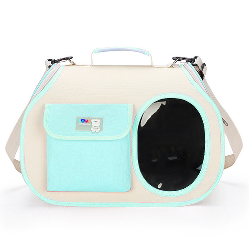 Green Colors Pet Carrier Backpack, Breathable Cat Carrier Backpack with Transparent Window, Airline Approved Dog Backpack Carrier for Small Dogs and C - Main Image
