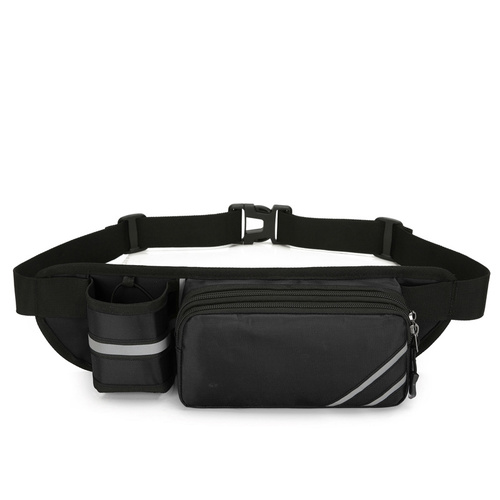 Water-Resistant Running Waist Pack with Bottle Holder - Adjustable Fitness Belt for Men - Main Image