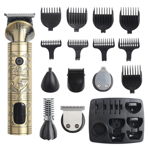 Vintage Electric Hair Trimmer & Multi-Grooming Kit with Multi-Length Attachments - Main Image