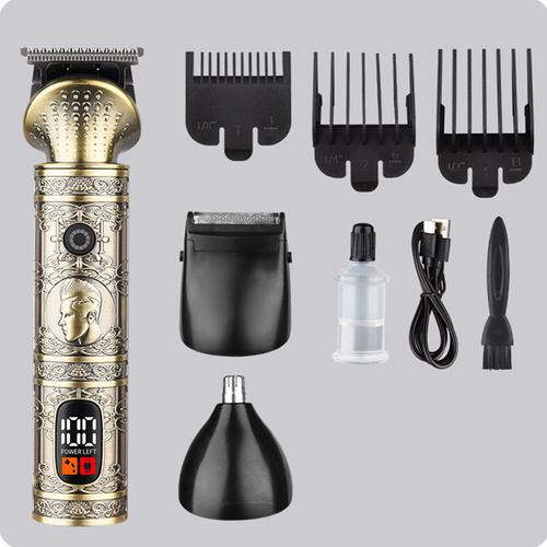 Vintage Electric Hair Trimmer & Multi-Grooming Kit with Precision Attachments YYT-631 - Main Image