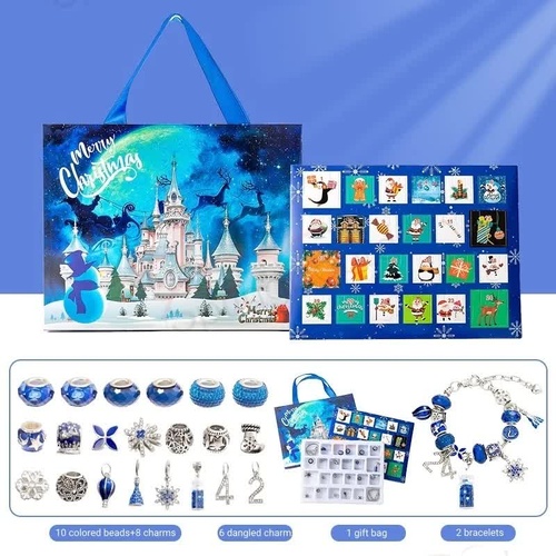 Winter Wonderland Charm Bracelet Advent Calendar - 24 Days of Jewelry Surprises - Main Image