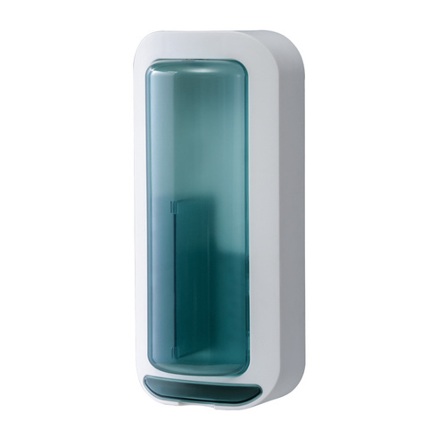 Wall-Mounted Utensil Holder with Dustproof and Insect-Resistant Cover 15cm(L)*6.5cm(D)*32cm(H)(Blue) - Main Image