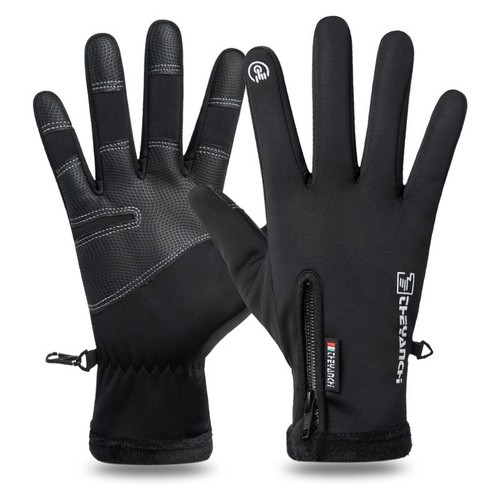 Touchscreen Winter Gloves|Waterproof, Windproof Thermal Gloves for Men Q9063  XXL size Black - Main Image