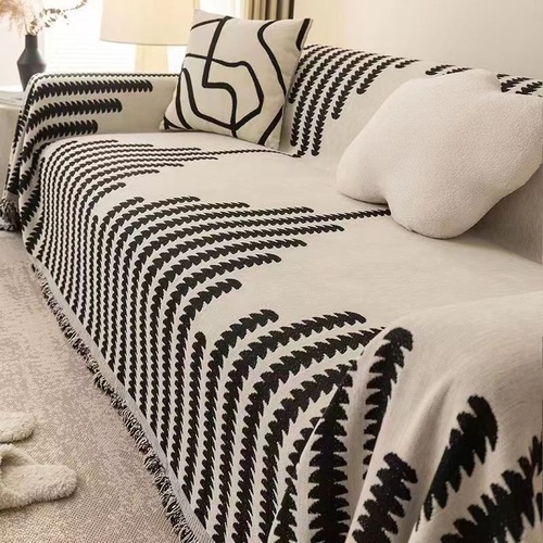 One -piece full -cover line sofa towel 180*340cm - Main Image