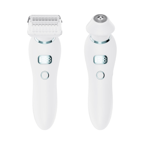 U34 White 2-in-1 Electric Razor for Women - Multifunctional Rechargeable Hair Removal Shaver - Main Image