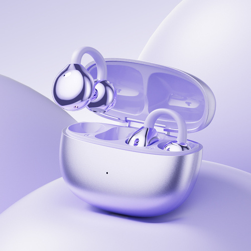 Purple M108 Spherical OWS Over-Ear Bluetooth Earphones - Stylish Design, Premium Sound, Wireless Convenience - Main Image