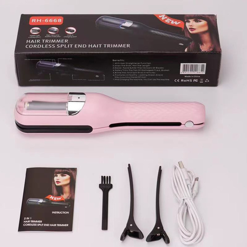 Pink  Mini - Automatic, Hair Repair Split End Remover Trimmer For Dry, Splitting, Damaged And Brittle Split Ends, Men And Women Hair Styling Beauty To - Main Image
