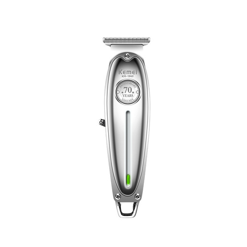 Silver KM-1949 Professional Hair Clipper - Electric Hair Trimmer for Styling & Carving with Precision Blades - Main Image
