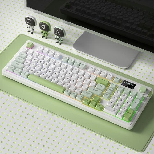 Green L98 High-Performance Triple Mode Keyboard - Wired, Wireless & Bluetooth RGB Gaming & Office Quiet Keyboard - Main Image