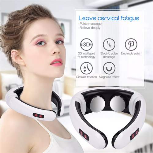 Neck Massager with Pulse Therapy - Intelligent Cervical Massage Device for Pain Relief and Relaxation - Main Image