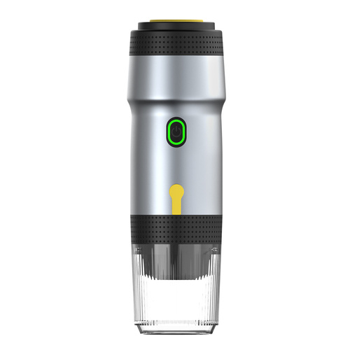 Silver Portable Fully Automatic Espresso Coffee Machine - Universal 3-in-1 Capsule, Coffee Powder & Espresso Maker - Main Image