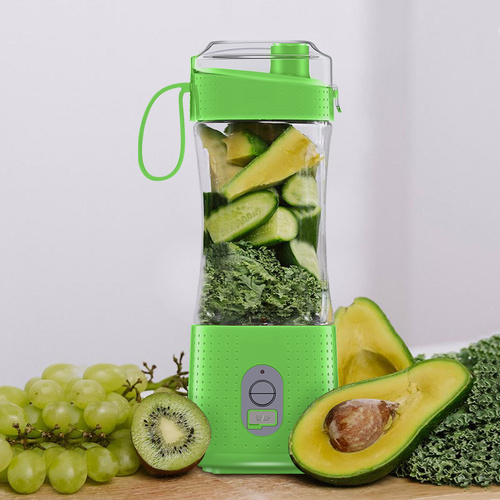 Green Portable Mini Juicer - Rechargeable Electric Fruit Juicer Cup, Compact & Convenient - Main Image