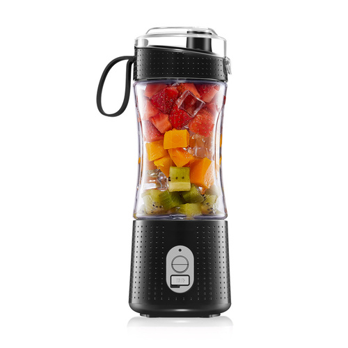 Black Portable Mini Juicer - Rechargeable Electric Fruit Juicer Cup, Compact & Convenient - Main Image