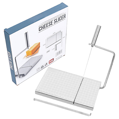 Stainless Steel Cheese Slicer with Scale, Multi-Functional Tool for Cheese, Sausage, and Ham Slicing - Main Image