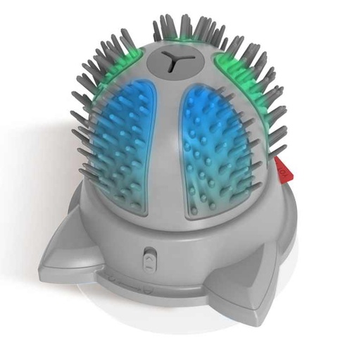 Electric Cat Massager Brush – Catnip & LED Interactive Grooming Toy - Main Image