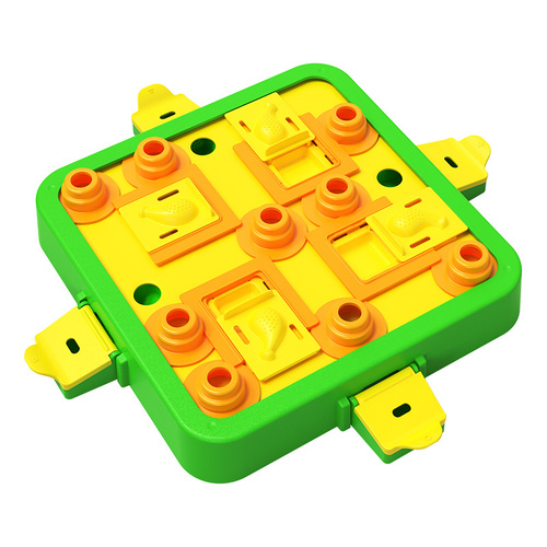 Green Interactive Slow Feeder Puzzle Toy for Dogs - Durable Pet Food Dispenser Bowl - Main Image