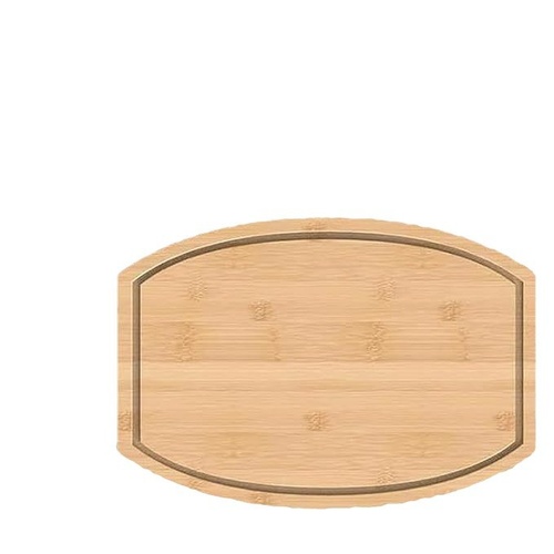 Corner Bamboo Cutting Board with Juice Groove – Space-Saving Kitchen Countertop Board - Main Image
