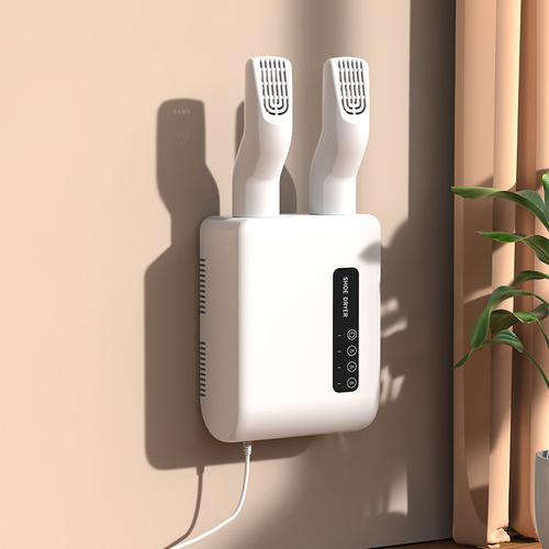 White Wall-Mounted Intelligent Shoe Dryer - 360° Warm Air Fast Drying System with Constant Temperature - Main Image