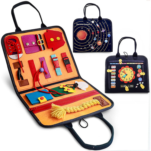 Montessori Busy Board - Educational Sensory Activity Toy for Toddlers - Main Image