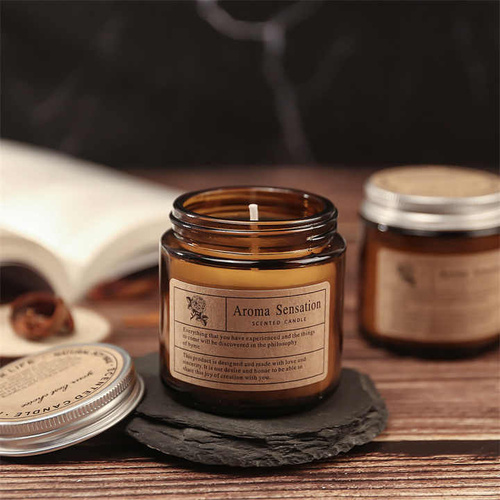Fig (Ficus Carica) Aromatherapy Scented Candle - Hand-Poured Soy Wax Candle for Relaxation and Home Decor - Main Image