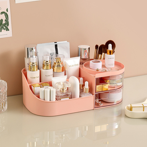 Makeup Organizer Pink (26.5*14.5*10cm) - Main Image