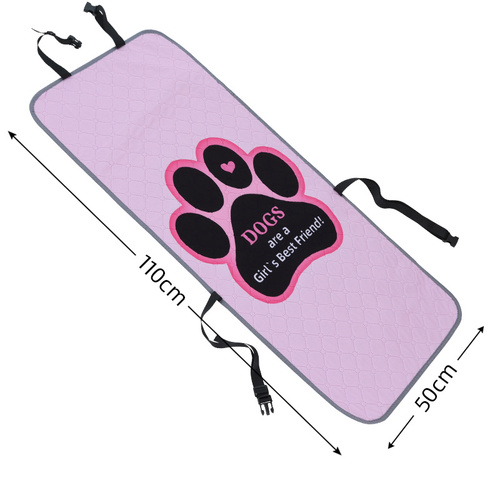 Pink Dog Car Seat Cover - Waterproof & Scratch-Resistant Pet Seat Protector - Main Image