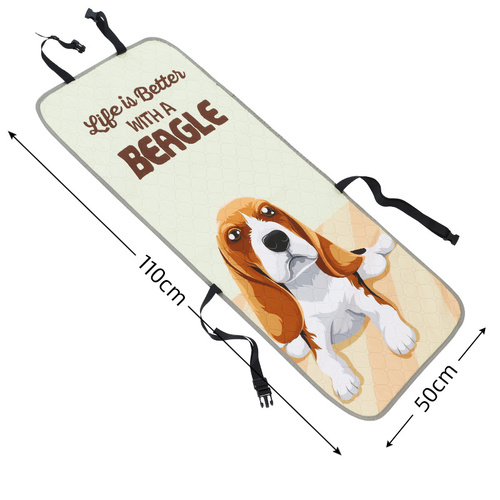 Beige Dog Car Seat Cover - Waterproof & Scratch-Resistant Pet Seat Protector - Main Image
