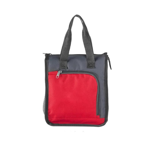Red Portable Insulated Lunch Bag for Office, Picnic, and Grocery Use - Main Image