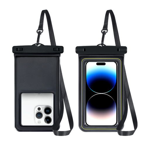 Black Floating Waterproof Phone Pouch - Secure and Durable - Main Image