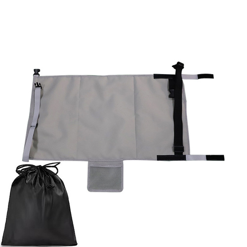 Grey Portable Baby Changing Mat with Safety Straps - Main Image
