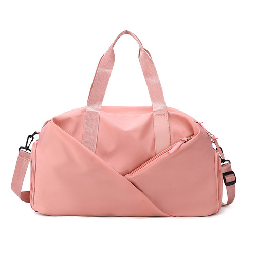 Pink Stylish Gym Travel Bag with Shoe Compartment, Lightweight and Durable Design - Main Image