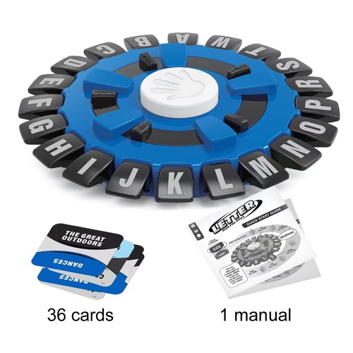 2 Pcs Blue Tapple Words Game | Fun & Interactive Letter Board Family Game | Educational Word Challenge for Kids & Adults - Main Image