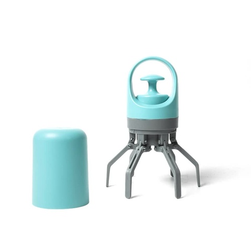 Blue Portable Dog Poop Scooper – Outdoor Pet Waste Picker, Six-Claw Dog Waste Tool for Easy Clean-Up, Travel-Friendly - Main Image