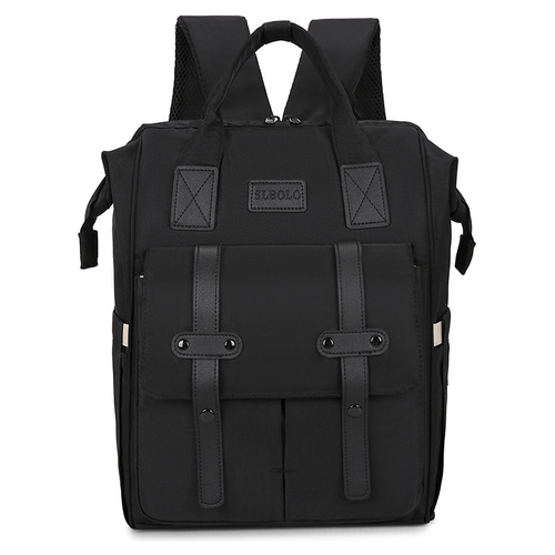 Black Fashionable Multi-Function Mommy Bag – Large Capacity Diaper Tote and Backpack for Moms, Ideal for Travel and Everyday Use - Main Image