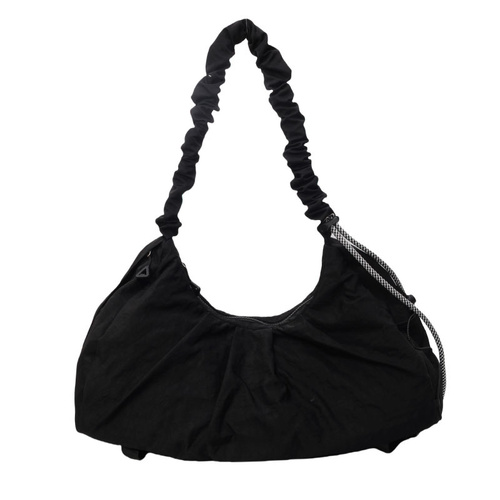 Black Fashionable Lightweight Shoulder Bag - Compact Fitness Yoga Sports Bag for Women, Casual Training Bag - Main Image