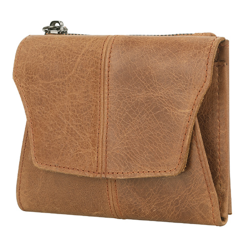 Light Brown Genuine Leather Women's Wallet - Multifunctional Coin & Card Holder, Fashionable Card Box in Top-Grade Cowhide - Main Image