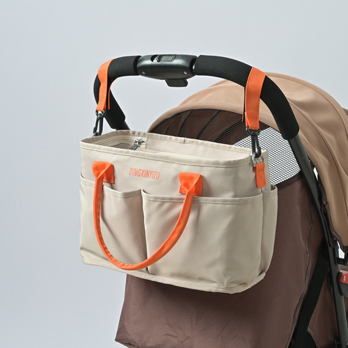Khaki Multi-Function Diaper Bag with Insulated Lining, Large Capacity Mommy Bag, Shoulder & Crossbody Baby Bag - Main Image