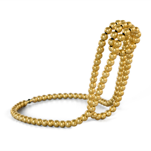 Gold Modern Floating Pearl Wine Bottle Holder – Elegant Home Decor, Unique Kitchen Accessory for Dining, Bar, and Living Room - Main Image