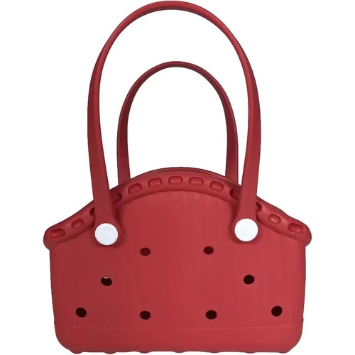 Red Portable EVA Pet Handbag - DIY Custom Decoration Carrier for Small Pets, Beach, and Outdoor Use (Large Capacity) - Main Image