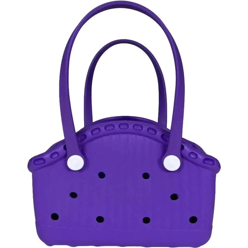 Purple Portable EVA Pet Handbag - DIY Custom Decoration Carrier for Small Pets, Beach, and Outdoor Use (Large Capacity) - Main Image