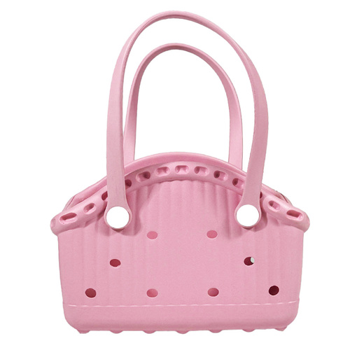 Pink Portable EVA Pet Handbag - DIY Custom Decoration Carrier for Small Pets, Beach, and Outdoor Use (Large Capacity) - Main Image