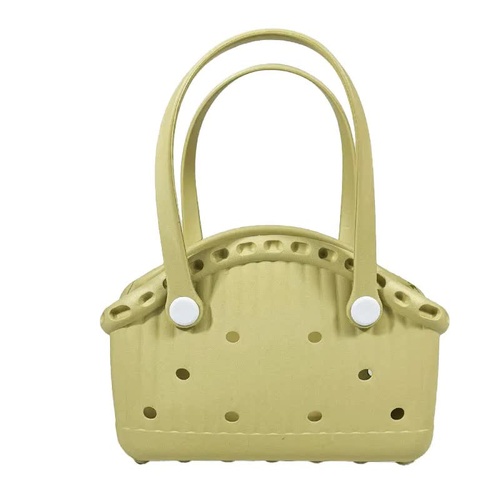 Khaki Portable EVA Pet Handbag - DIY Custom Decoration Carrier for Small Pets, Beach, and Outdoor Use (Large Capacity) - Main Image