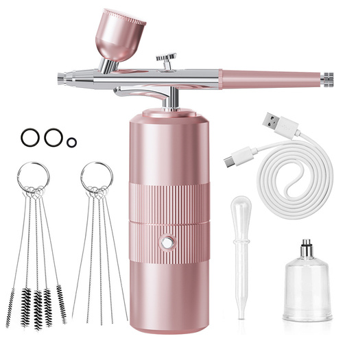 Pink Portable Oxygen Infusion Nano Spray Facial Beauty Instrument – High Pressure Needle-Free Skin Care Mist Sprayer - Main Image