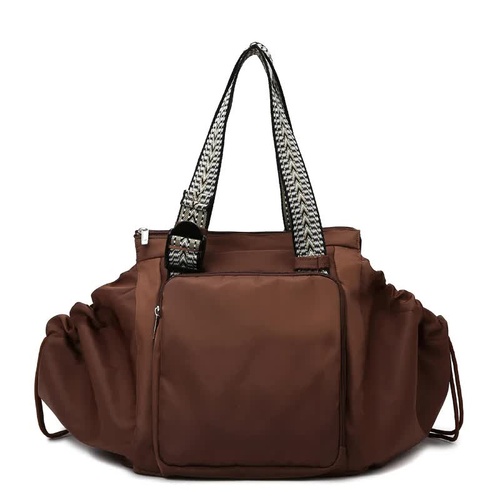 Brown Convertible Multifunctional Baby Cradle Travel Bag - Women's Backpack, Shoulder Bag, Mummy Bag with Expandable Storage - Main Image