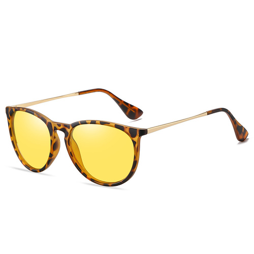 Leopard Yelloe Lens Stylish Polarized Sunglasses for Men and Women - UV Protection, Lightweight Design, Trendy Sunglasses for Outdoor Activities - Main Image